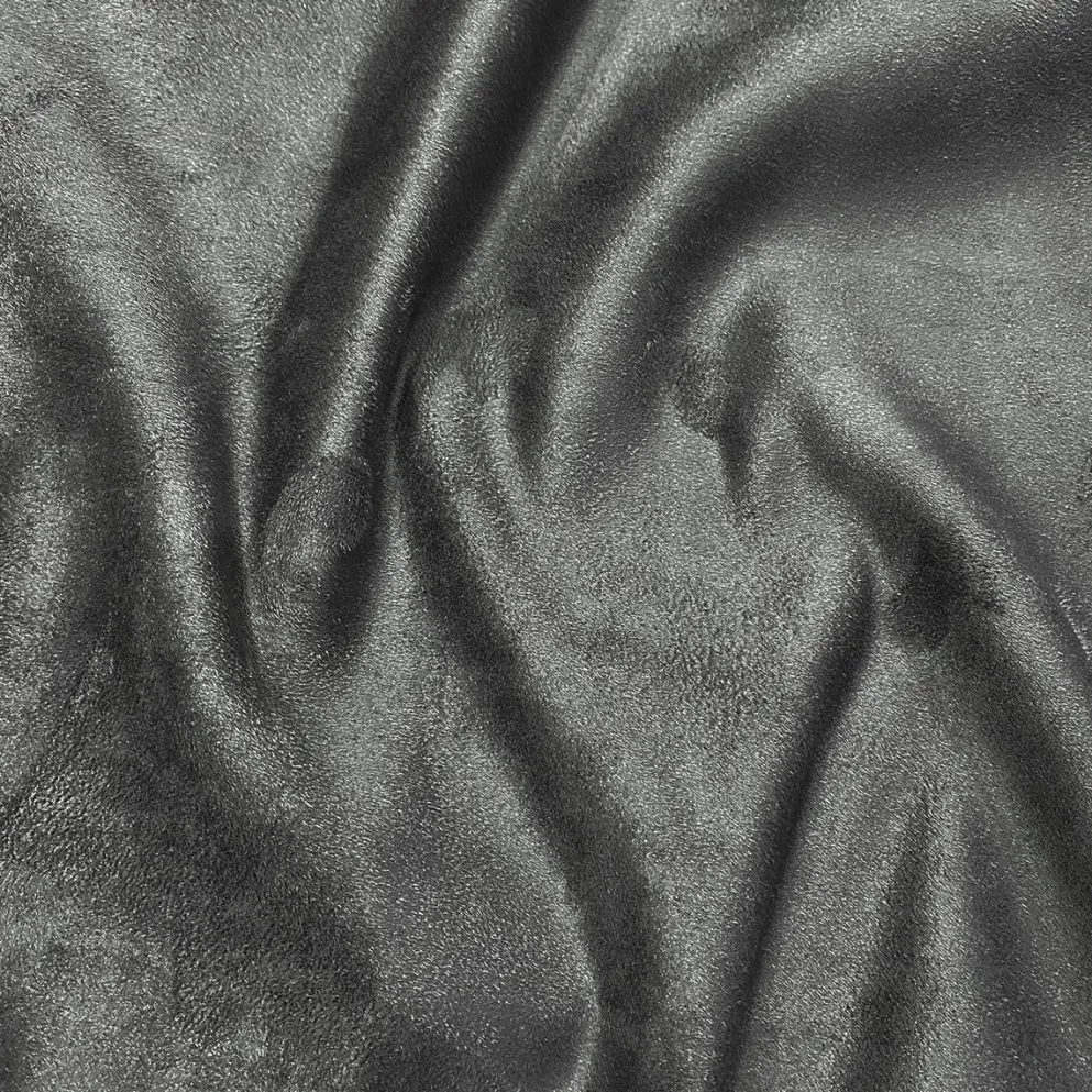 Microfiber Suede Table Linen in Dk Grey