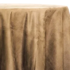 Microfiber Suede Table Linen in Camel