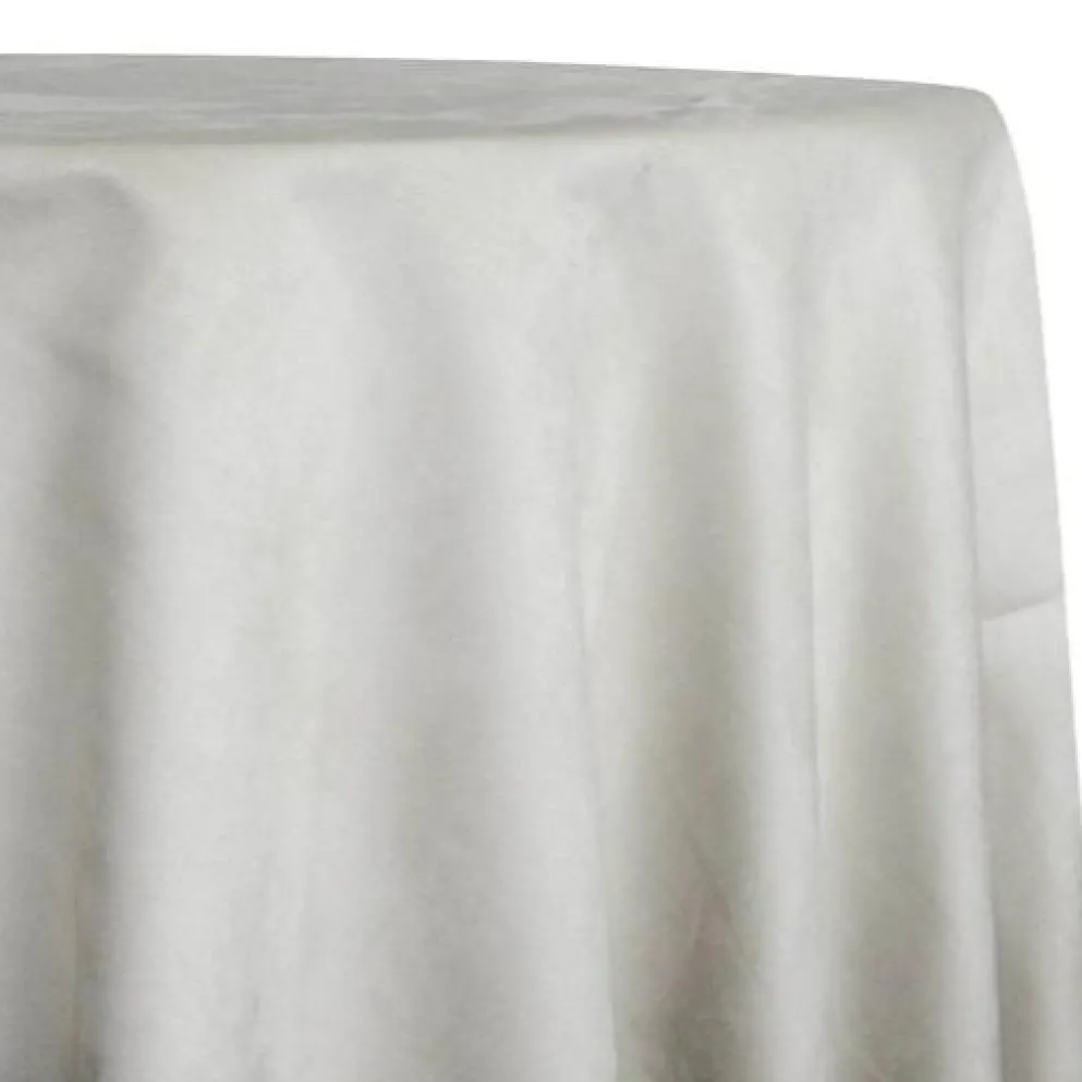 Microfiber Suede Table Linen in Ivory