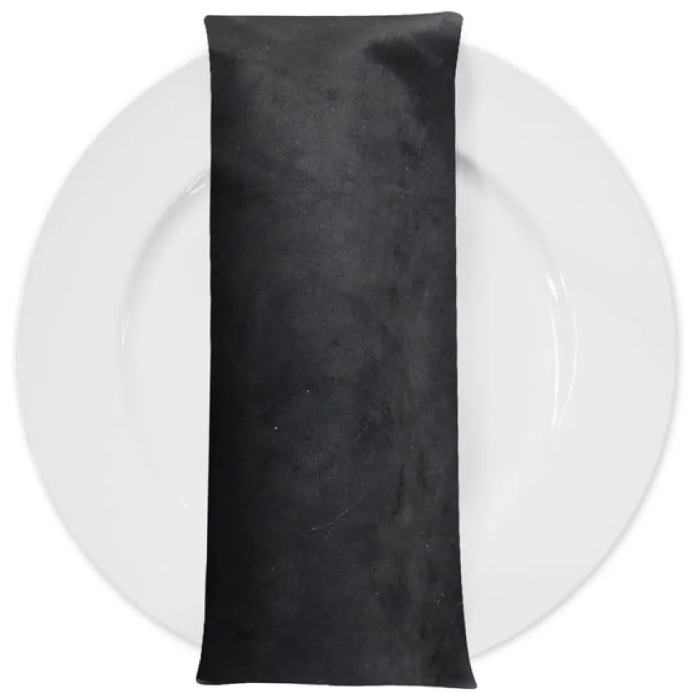 Microfiber Suede Table Napkin in Black