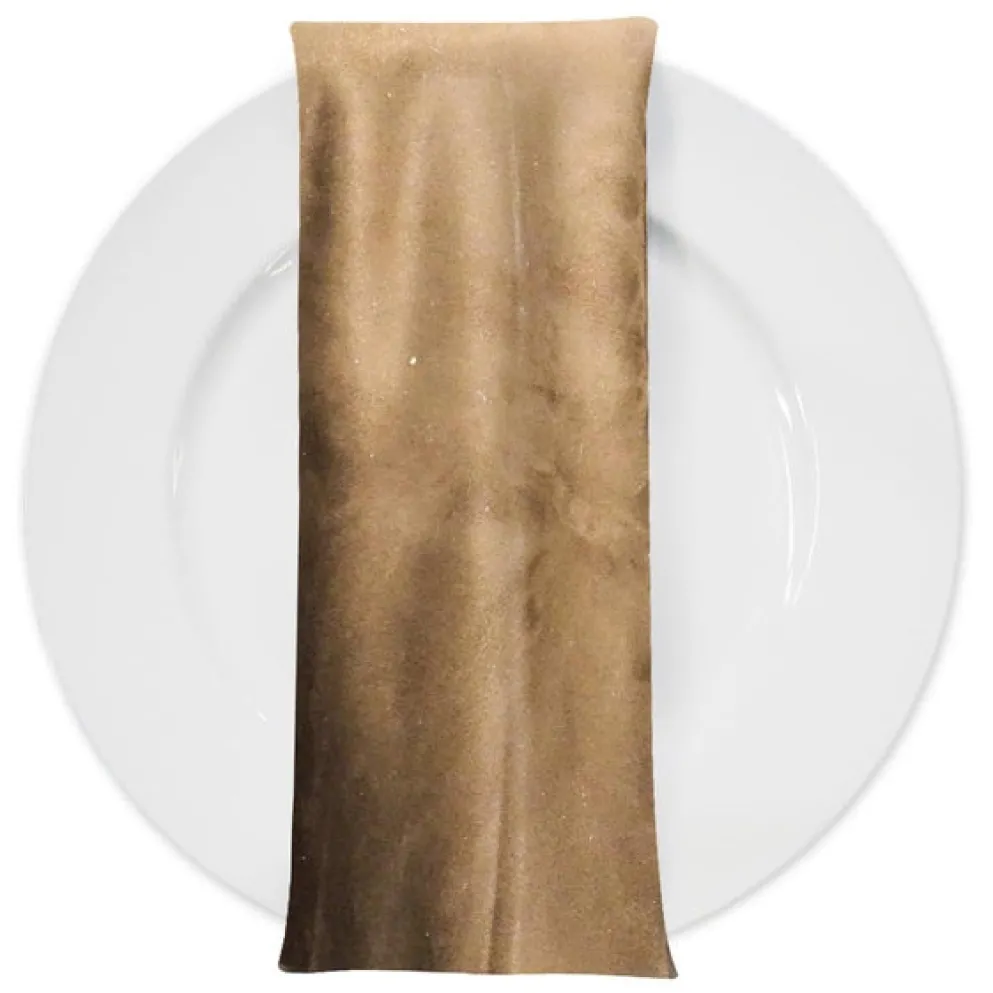 Microfiber Suede Table Napkin in Camel