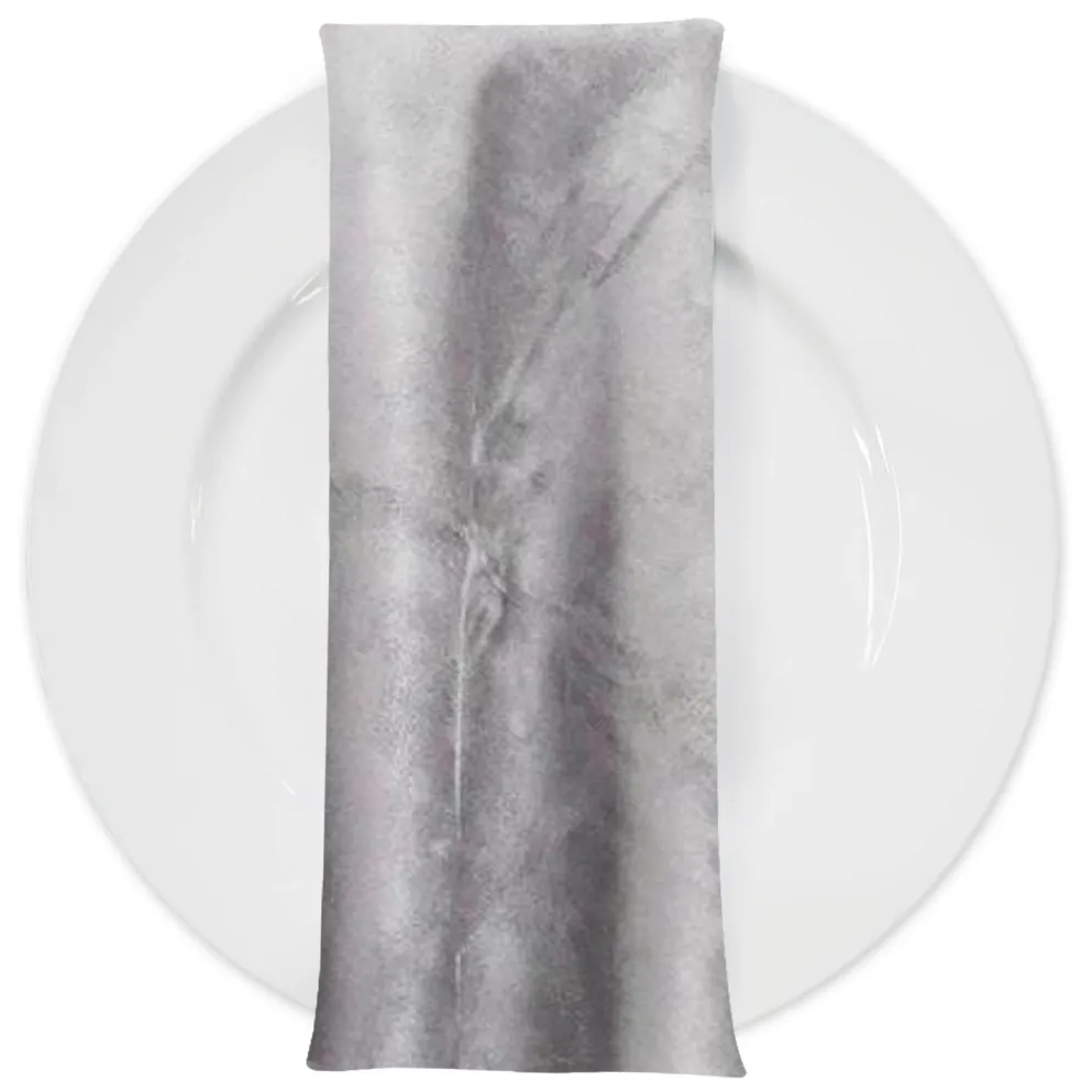 Microfiber Suede Table Napkin in Lt Grey