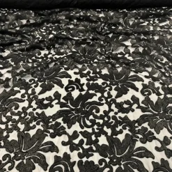 Milan Lace Table Linen in Black