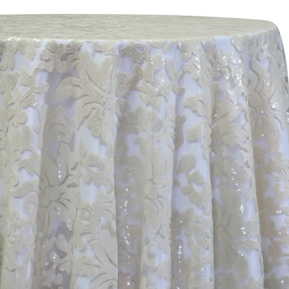 Milan Lace Table Linen in Ivory