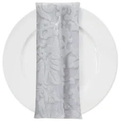 Milan Lace (w/ Poly Lining) Table Napkin in White