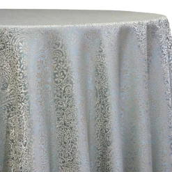 Miramar Jacquard Table Linen in Seafoam