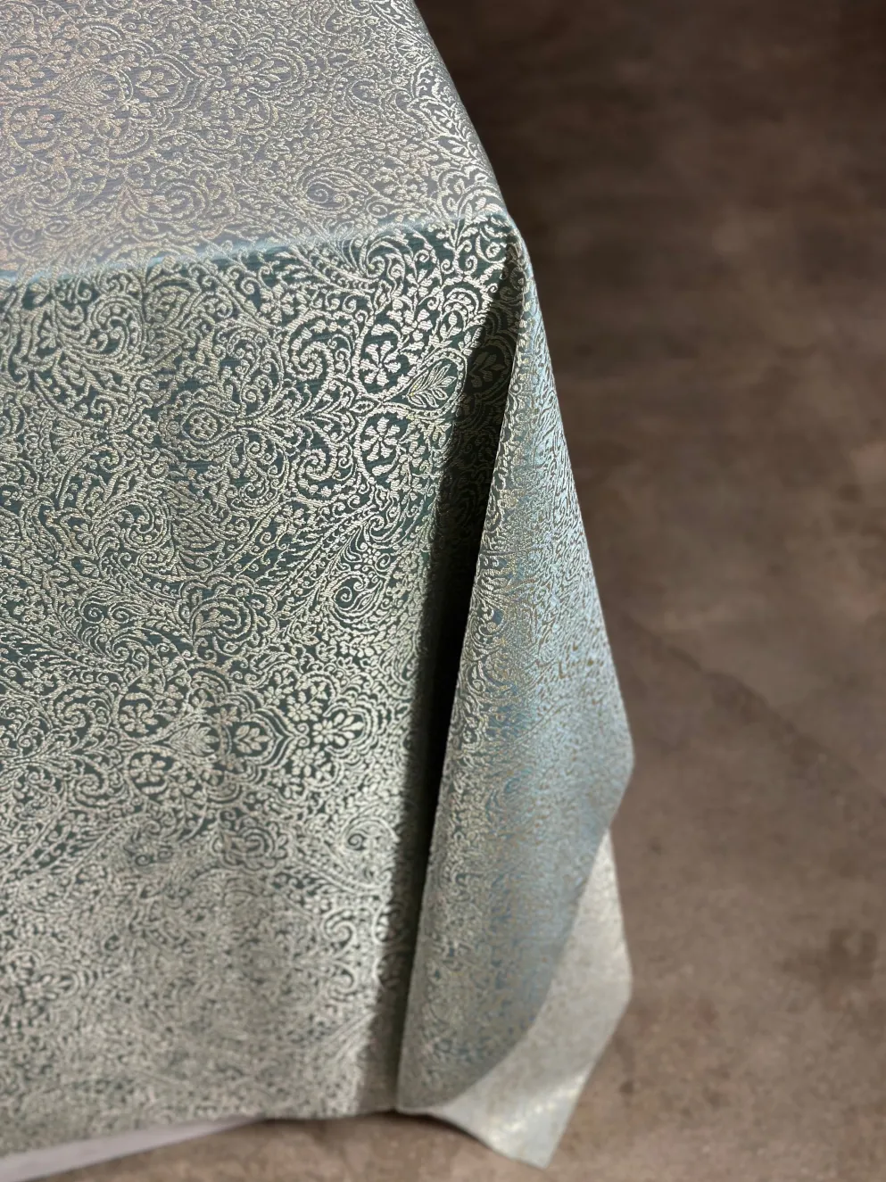 Miramar Jacquard Table Linen in Seafoam