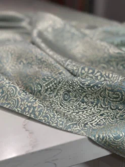Miramar Jacquard Table Linen in Seafoam