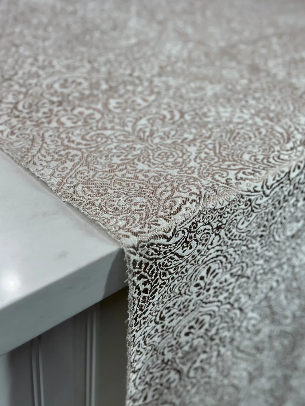 Miramar Jacquard Table Linen in Seafoam