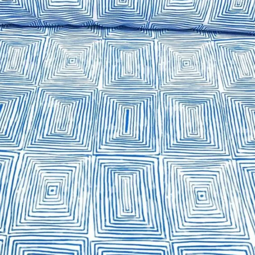 Modena (Poly Print) Table Linen in Turquoise