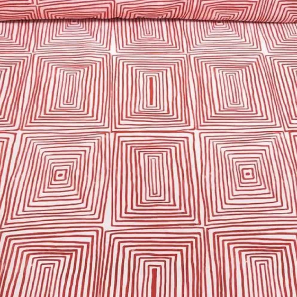 Modena (Poly Print) Table Runner in Red