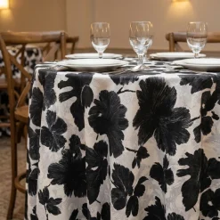 Mono Leaf (Slub Print) Table Linen