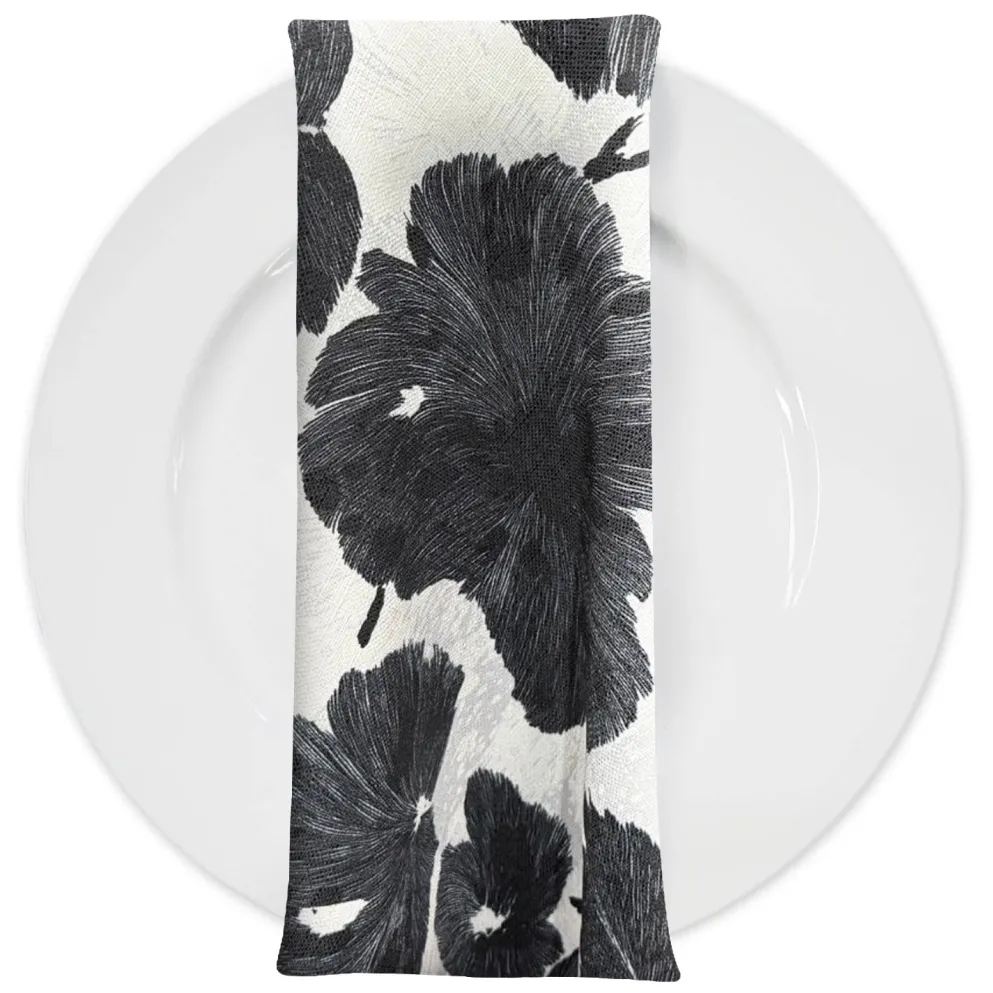 Mono Leaf (Slub Print) Table Napkin