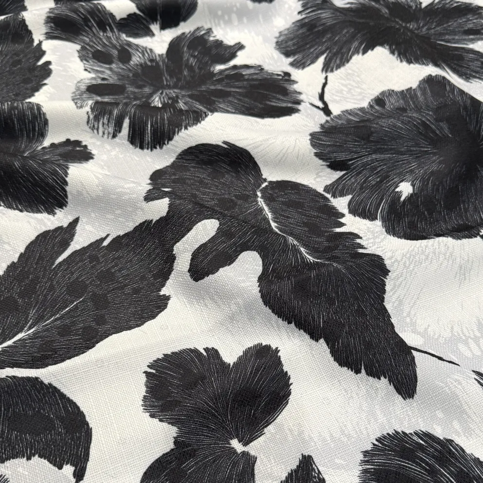 Mono Leaf (Slub Print) Table Napkin