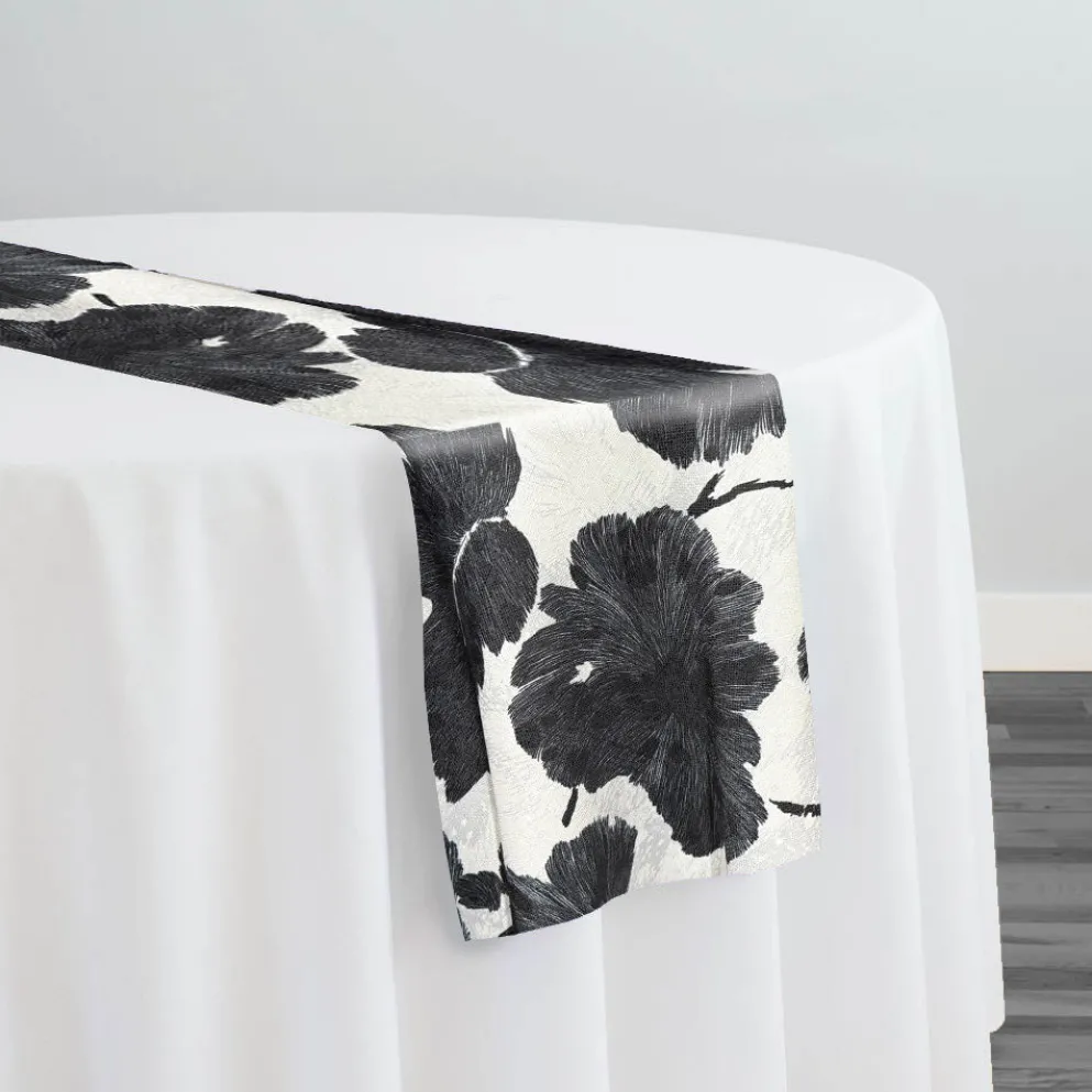 Mono Leaf (Slub Print) Table Runner