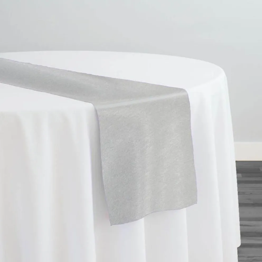 Morocco Jacquard (Reversible) Table Runner in Grey