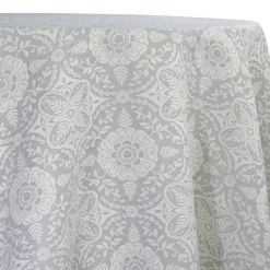 Morocco Jacquard (Reversible) Table Linen in Grey