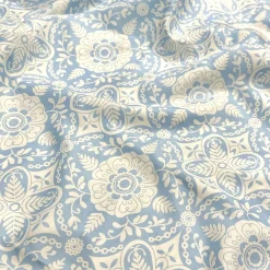 Morocco (Poly Print) Table Linen in Lt Blue