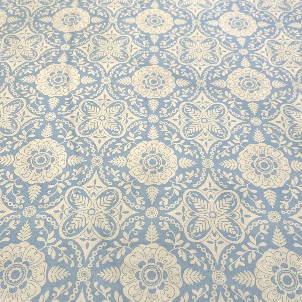 Morocco (Poly Print) Table Runner in Lt Blue