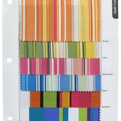 Multi-Color Stripe Table Linen in Citrus