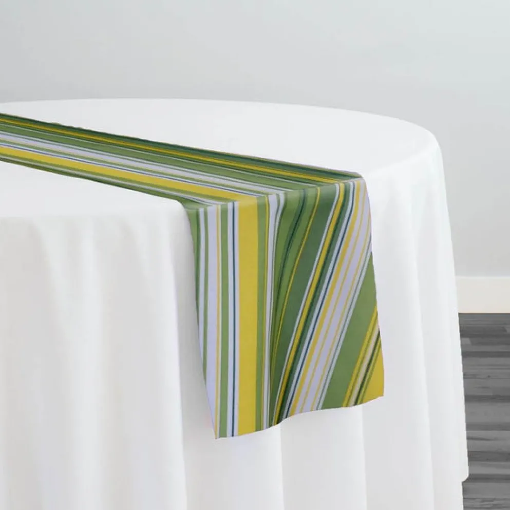 Multi-Color Stripe Table Runner in Citrus