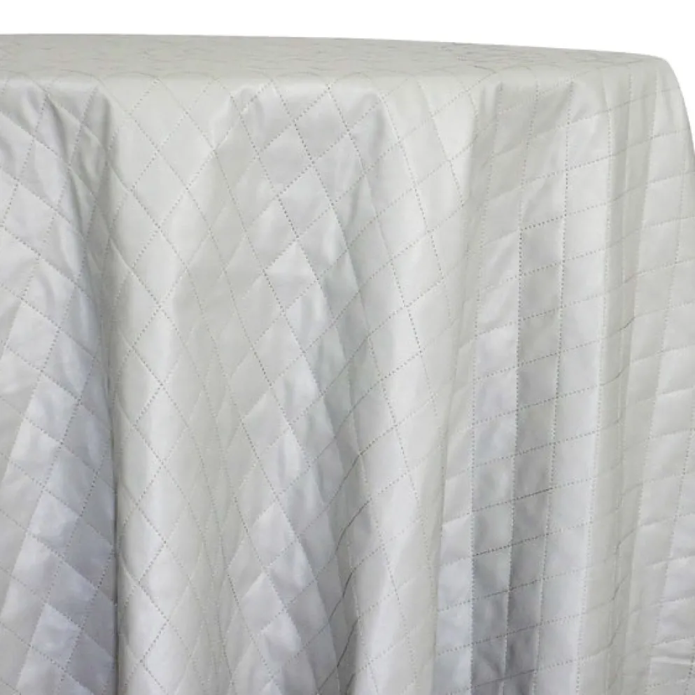 Murano Quilt Table Linen in Silver