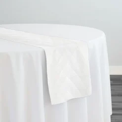Murano Quilt Table Runner in White