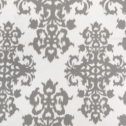 Newport Print (Dupioni) Table Linen in Silver