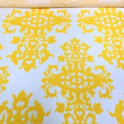 Newport Print (Dupioni) Table Linen in Yellow