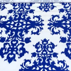 Newport Print (Dupioni) Table Linen in Royal