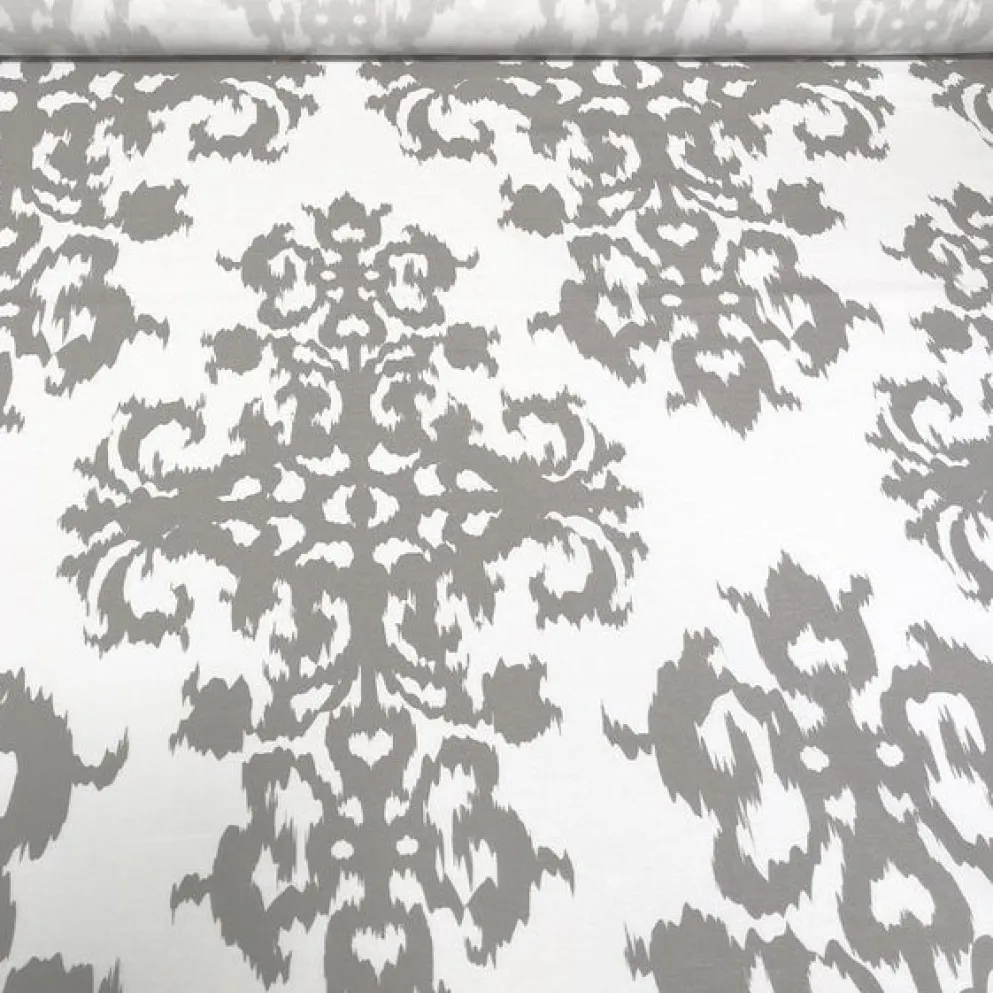 Newport Print (Dupioni) Table Napkin in Silver