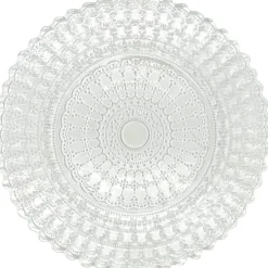 Nila - Glass Charger Plate in Clear (Item # 0323)