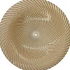 Omni Swirl - Glass Charger Plate in Champagne (Item # 0347)