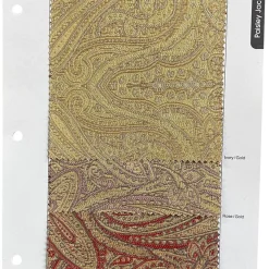 Paisley Jacquard Table Runner in Rose Gold