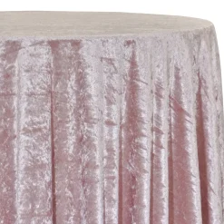 Panne (Crush) Velvet Table Linen in Pink