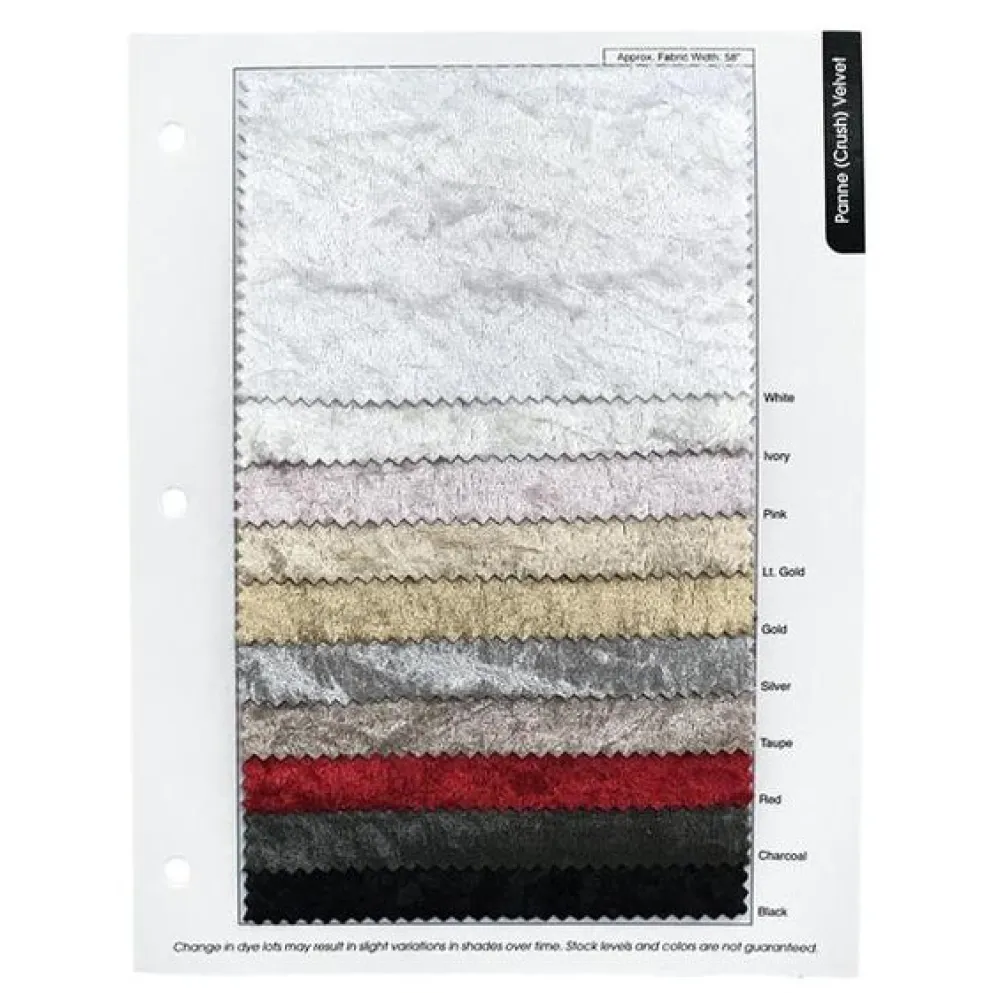 Panne (Crush) Velvet Table Napkin in Red