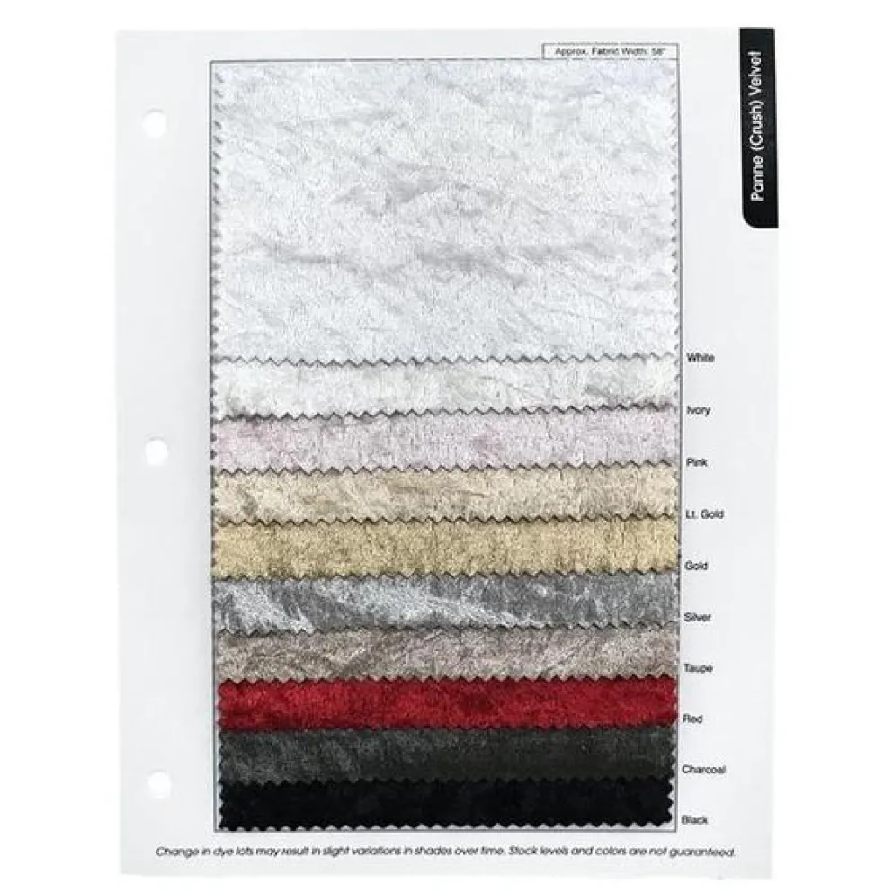 Panne (Crush) Velvet Table Runner in Red