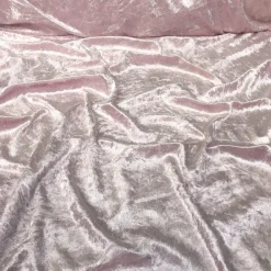 Panne (Crush) Velvet Table Runner in Pink