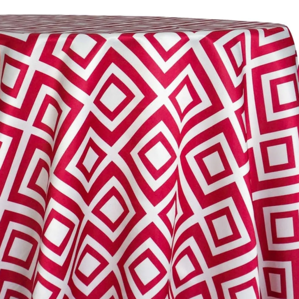 Paragon Print (Lamour) Table Linen in Fuchsia
