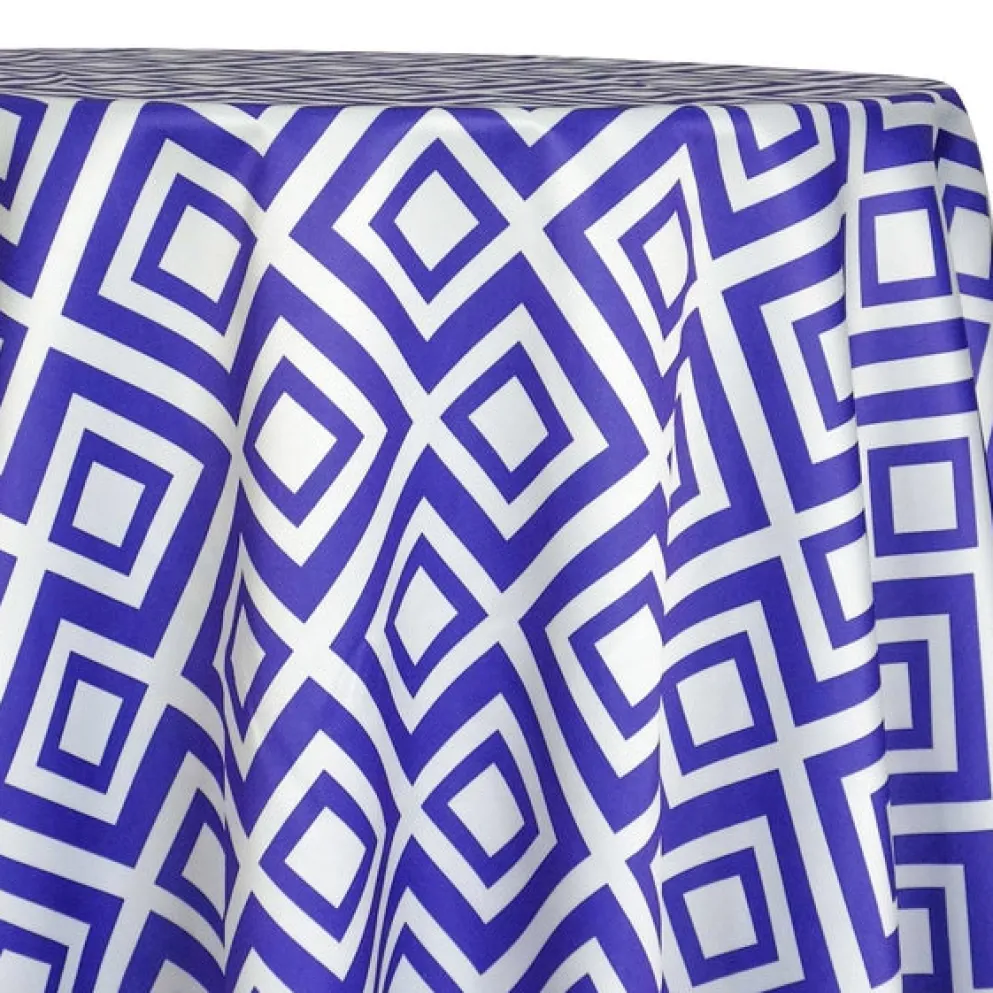 Paragon Print (Lamour) Table Linen in Purple