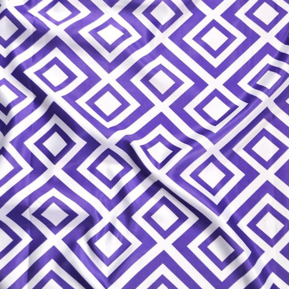 Paragon Print (Lamour) Table Linen in Purple