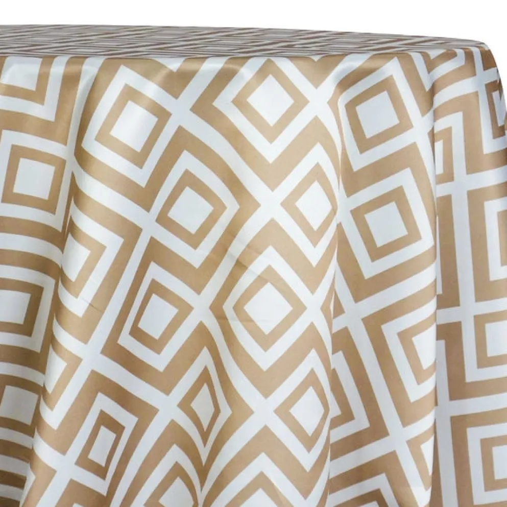 Paragon Print (Lamour) Table Linen in Khaki