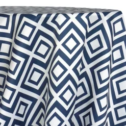 Paragon Print (Lamour) Table Linen in Navy