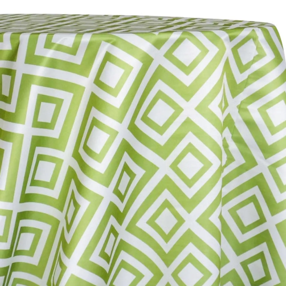 Paragon Print (Lamour) Table Linen in Avocado