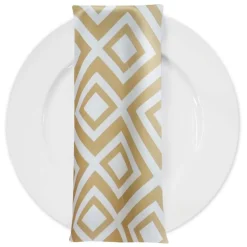 Paragon Print (Lamour) Table Napkin in Khaki