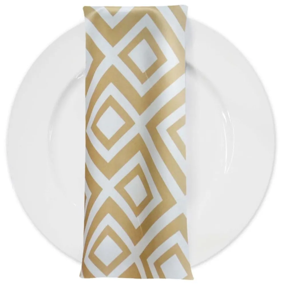 Paragon Print (Lamour) Table Napkin in Khaki