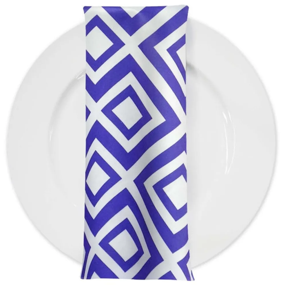 Paragon Print (Lamour) Table Napkin in Purple