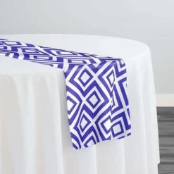 Paragon Print (Lamour) Table Runner in Purple