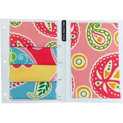 Pastel Paisley (Poly Print) Table Linen in Fuchsia