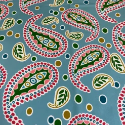Pastel Paisley (Poly Print) Table Linen in Blue